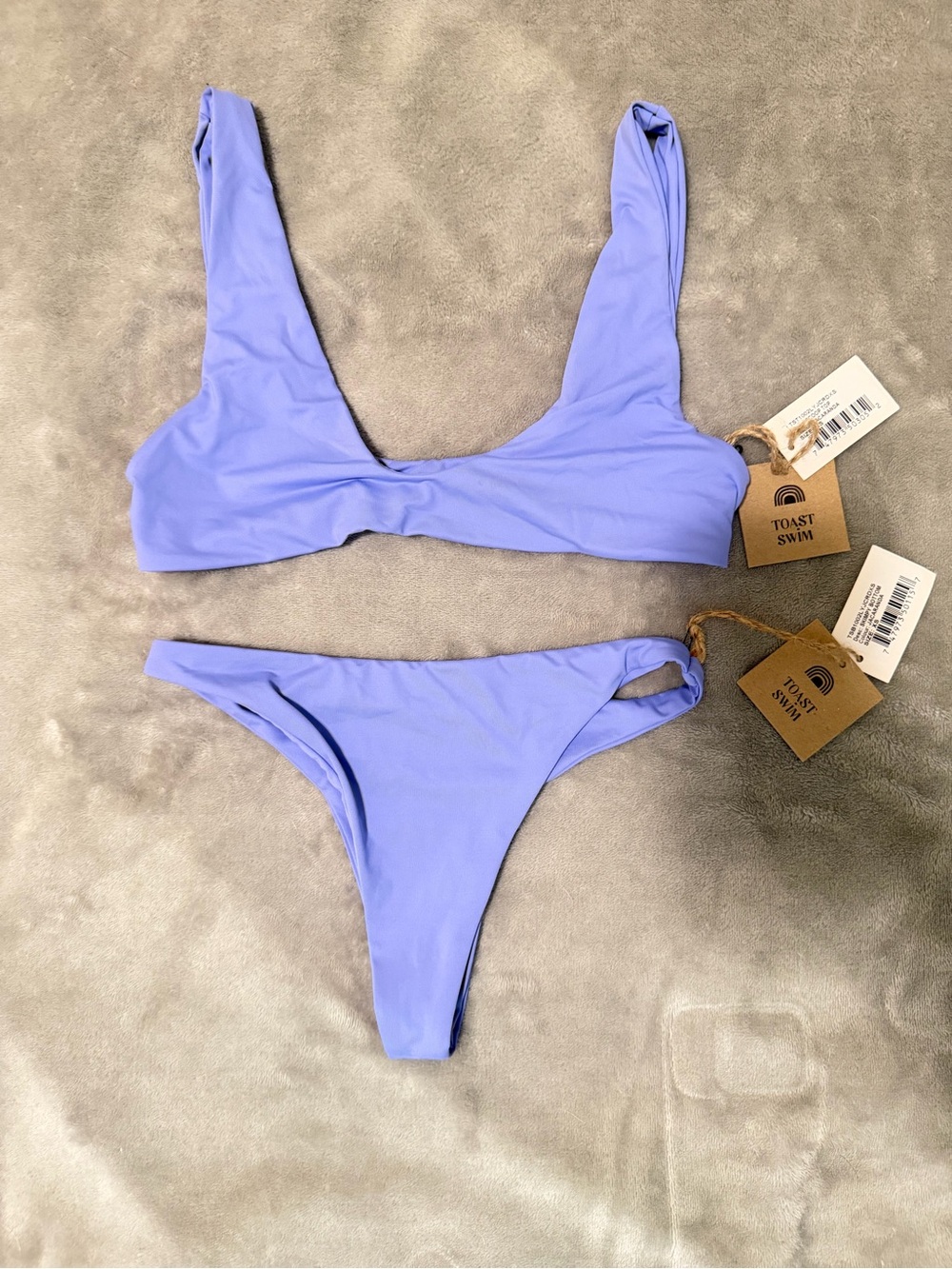 Toast Swim Lilac Scoop Bikini Top & Bottom Set